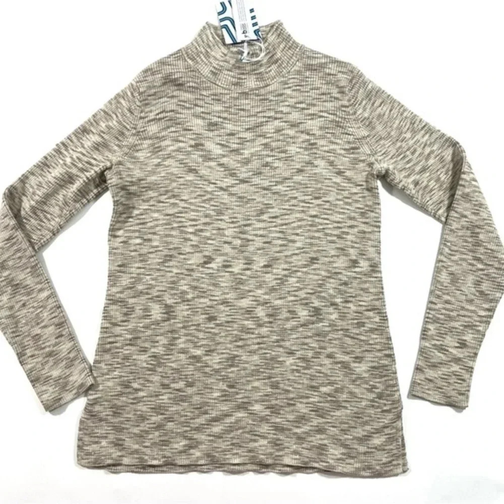 New Market & Spruce Stitch Fix Rhea Knit Space Dye Mock Neck Sweater